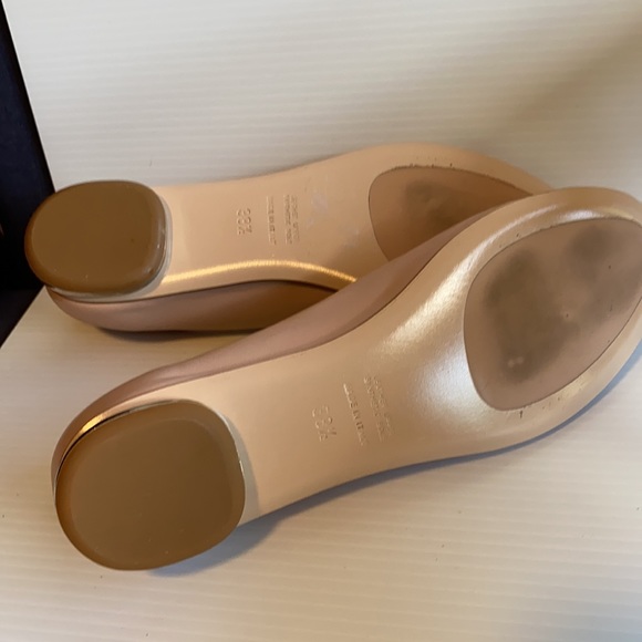 Napoleoni blush pink leather ballet flats. Made in Italy. Size 38.5 - Picture 5 of 9